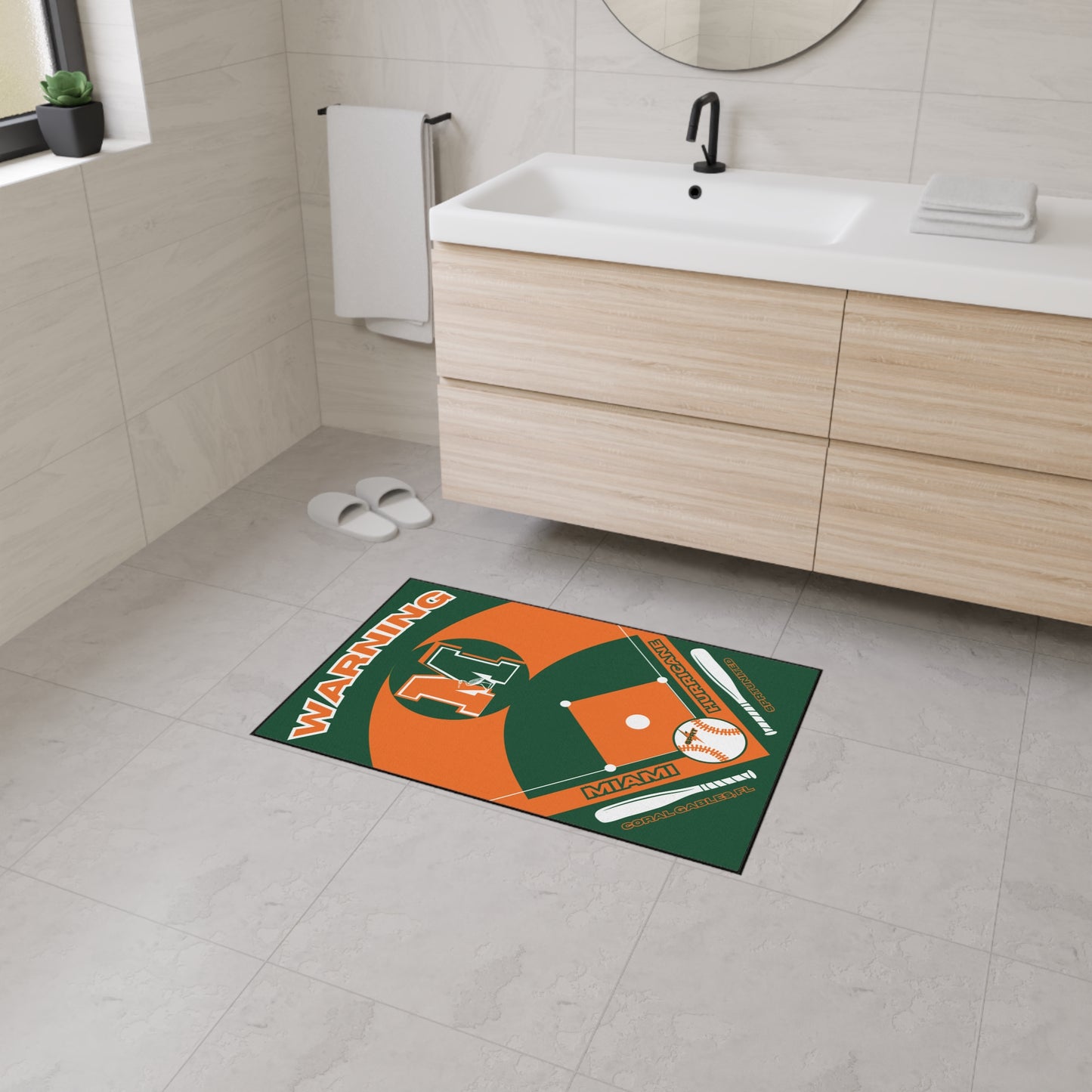 Miami Baseball Rug [2ft x 3ft]