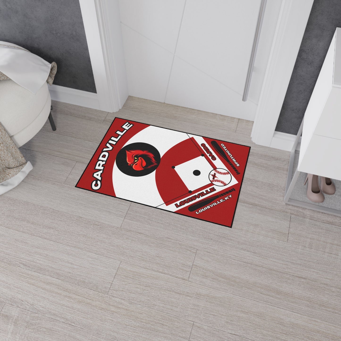 Louisville Baseball Rug[2ft x 3ft]