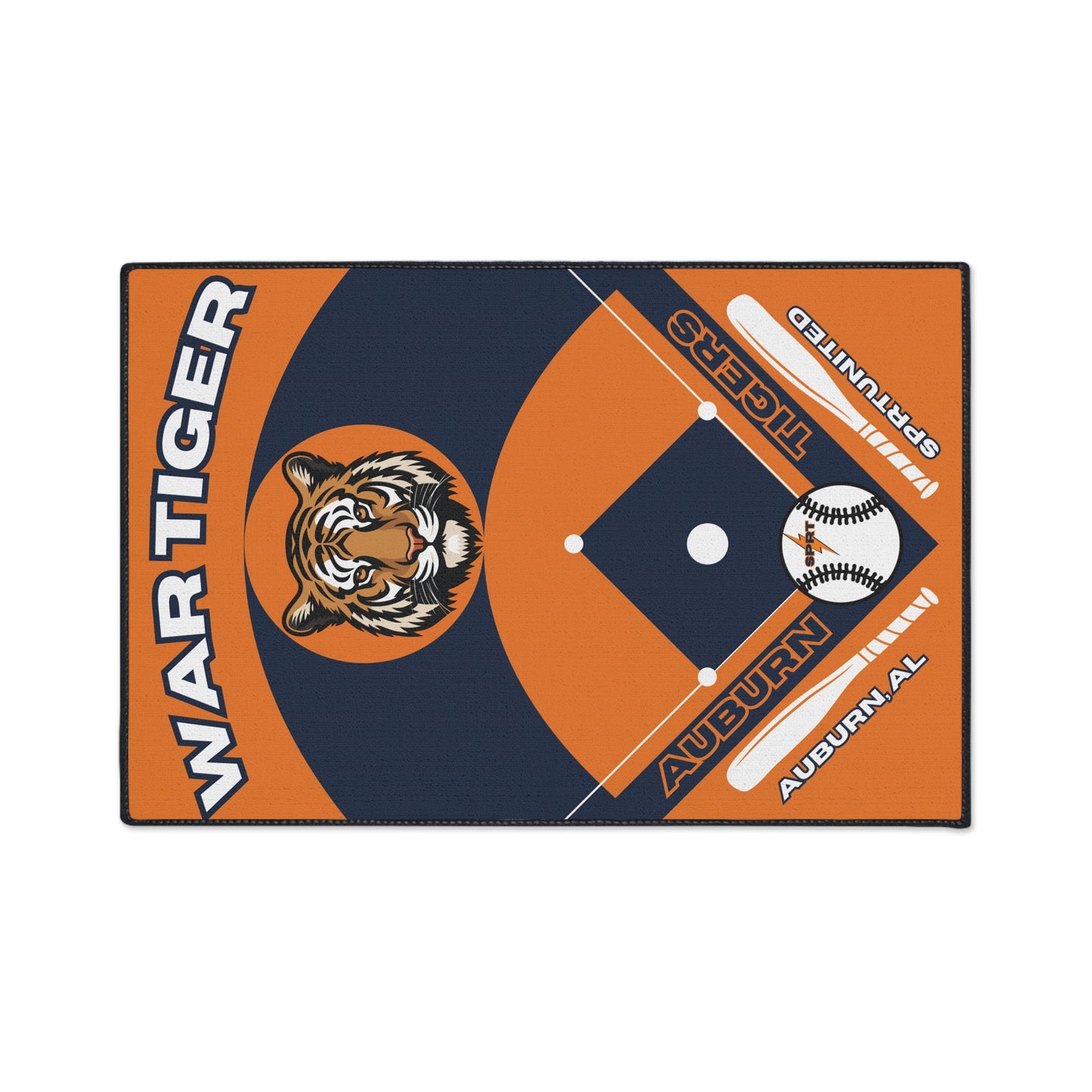 Auburn Baseball Rug[2ft x 3ft]